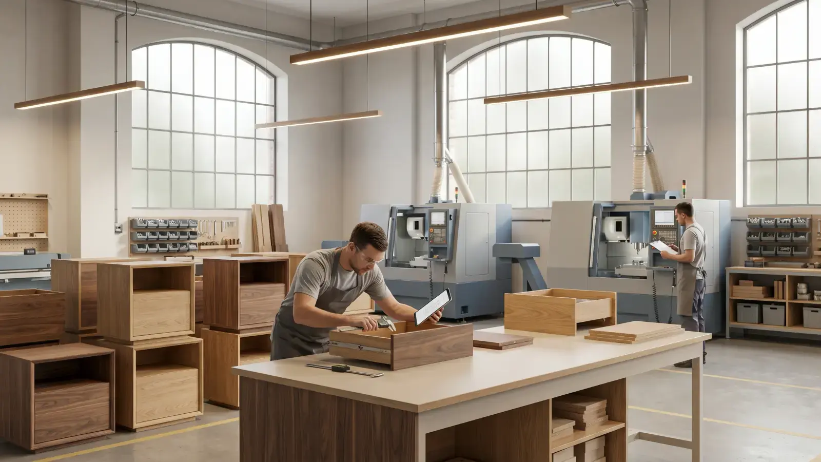 OEM bedside cabinet workshop